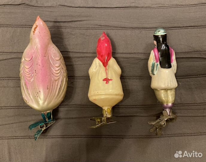 Елочные игрушки СССР на прищепке