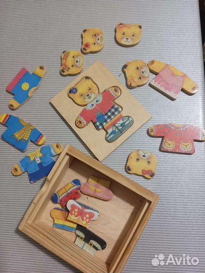 Деревянные пазлы 