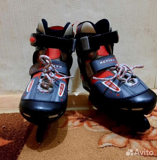 Коньки детские раздвижные action