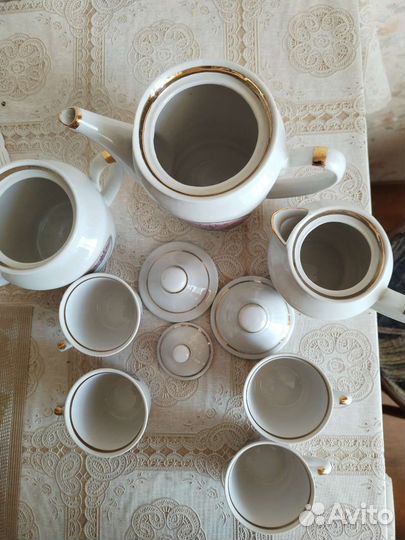 Кофейный набор из СССР, новый. 7 предметов