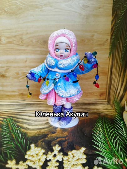 Ватные елочные игрушки, винтажные игрушки