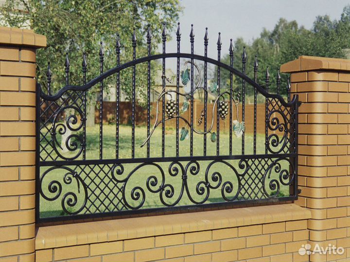 Кованные заборы \ Калитки 3Д под заказ 1м