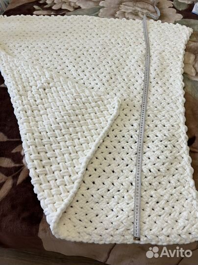 Плед теплый вязанный