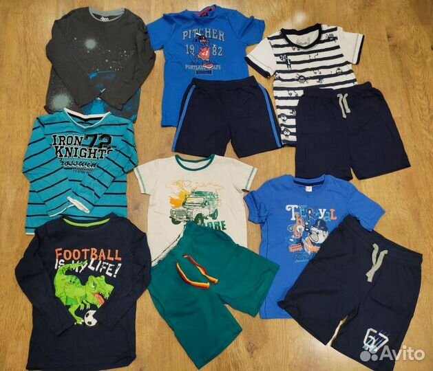 Большой пакет одежды д/м на 3-4 года