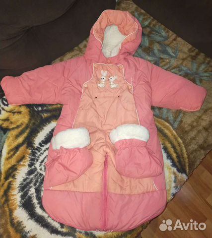 Конверт на выписку для девочки зима