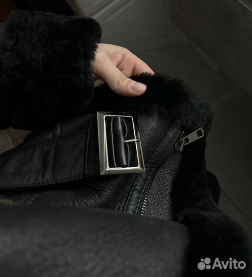 Дублёнка авиатор из натуральной овчины