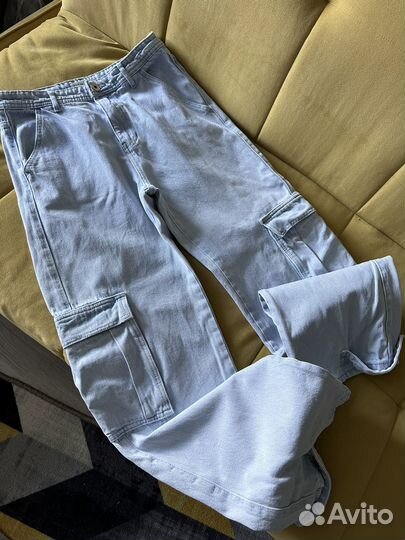 Джинсы карго ostin