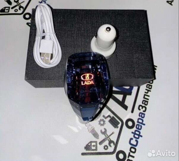 LED Ручка кпп сенсорная Ваз Лада Хрусталь Кристалл