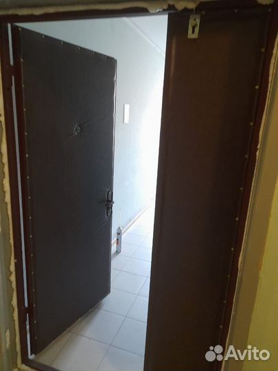 Двухстворчатые металлические двери в тамбур