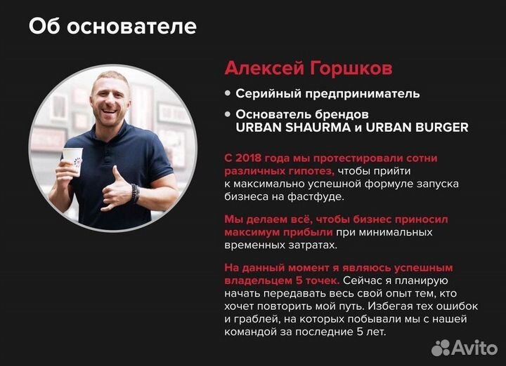 Франшиза кафе стрит фуда Urban Shaurma