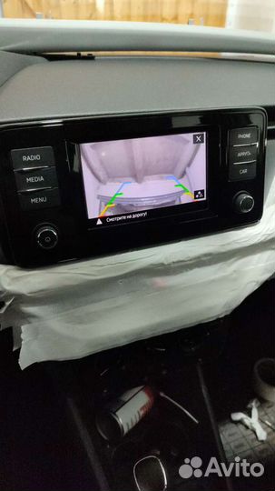 Камера заднего вида skoda