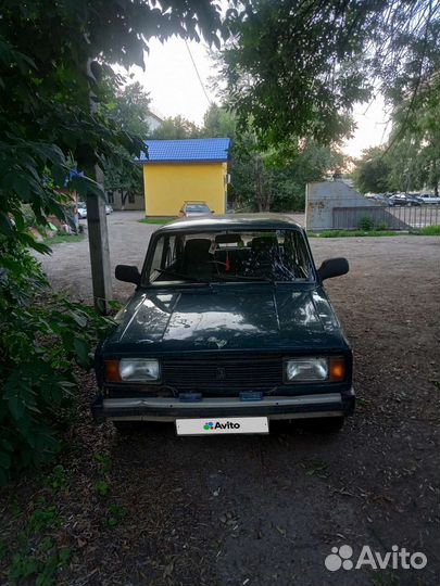 ВАЗ 2107 1.6 МТ, 2004, битый, 95 000 км