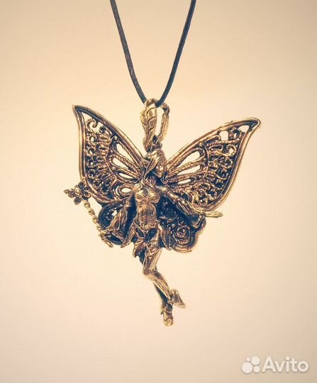 Подвеска Фея бронза ручная работа