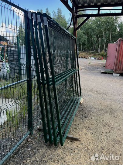 Распашные ворота под ключ на проем 4000