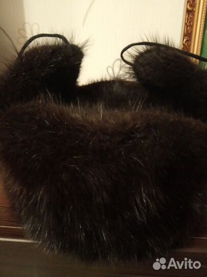 Мужская ушанка ханорик р-н р 57, состояние хорошее