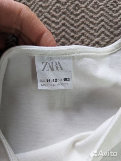 Рубашка и боди zara 134 140 146