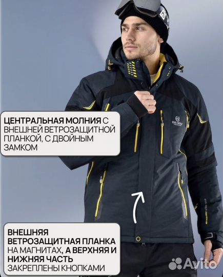 Мужская зимняя куртка до -30