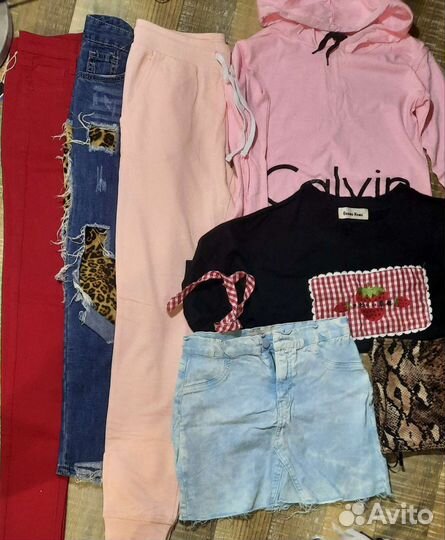 Одежда пакетом на девочку 140-152