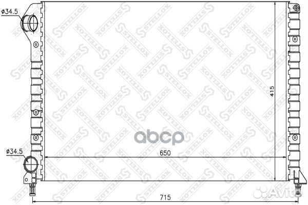 10-25477-SX радиатор системы охлаждения Fiat D