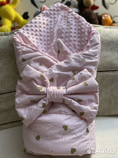 Конверт-одеяло на выписку для девочки (новый)