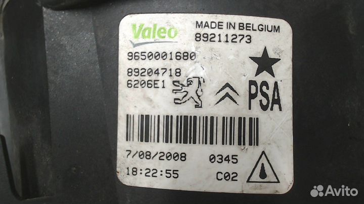 Фара противотуманная Citroen C4, 2008