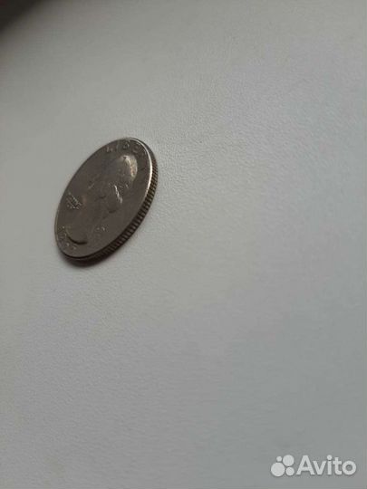 Монета liberty quarter dollar 1965