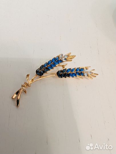 Брошки птички,колоски