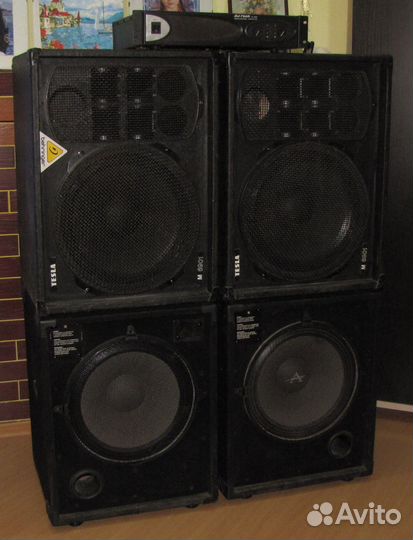 Колонки FA 1080-4320W 4ш Pro C-Mark Сабы Усилитель