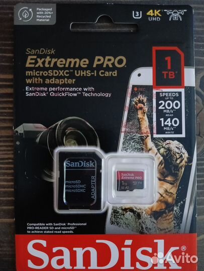 Карта памяти microSD SanDisk Extreme Pro 1 Tb