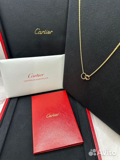 Колье подвеска cartier love оригинал