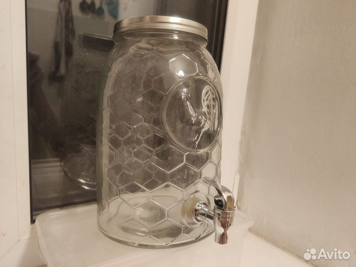 Бутыль-лимонадница с краном 6 литров