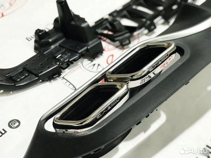 Диффузор хром насадки C-Coupe c205 C63 AMG