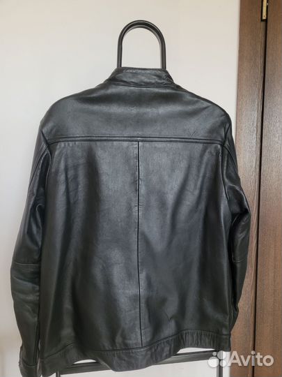 Куртка кожаная мужская L