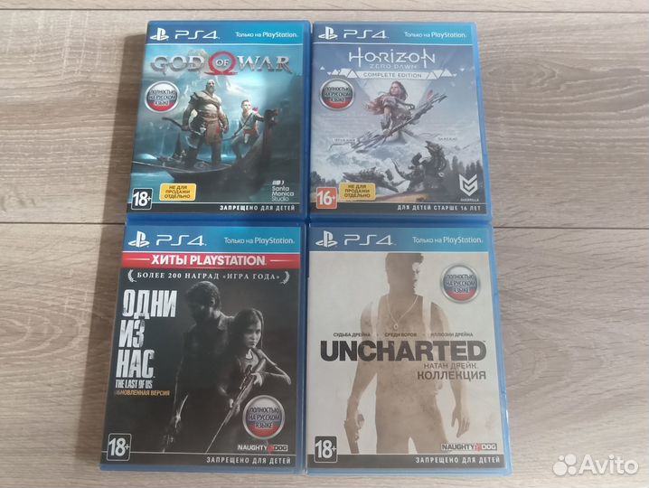 Игры на дисках для PS4 (русская озвучка, лицензия)