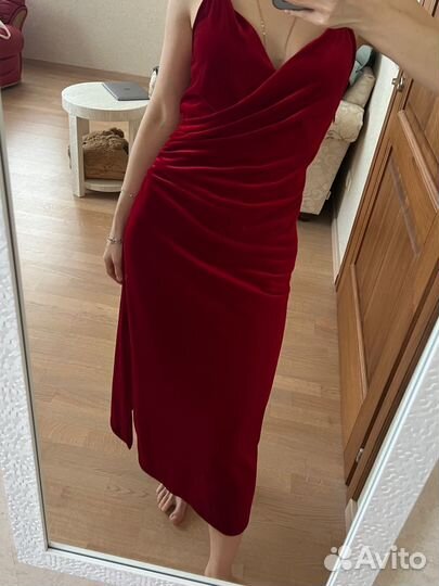 Платье комбинация Zara красное оригинал