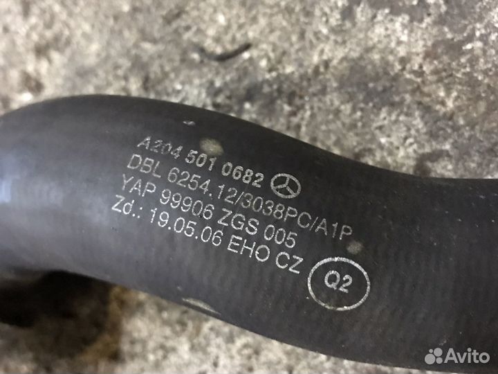 Мерседес w204 патрубок охлаждения