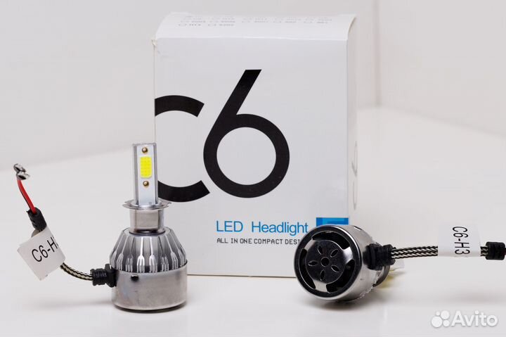 C6 LED Лампа Н3 18Ват 12-24V
