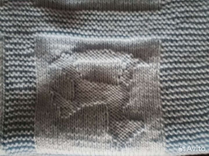 Плед детский вязаный ручная работа