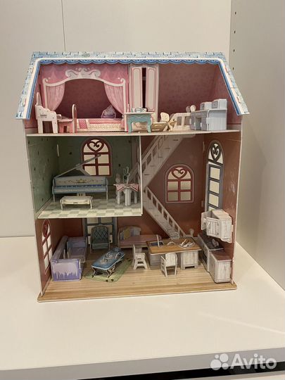 Домик кукольный бумажный