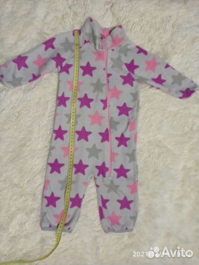 Флисовый комбинезон р. 74 для девочки