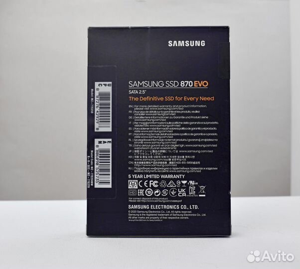 SSD накопитель samsung 870 EVO 250GB 2,5