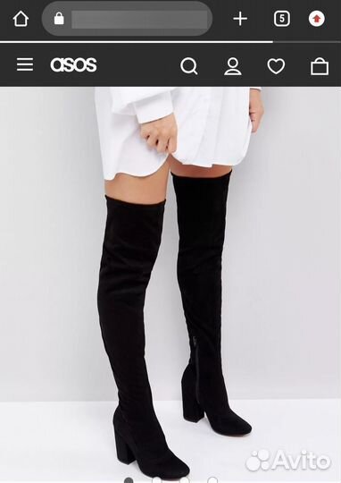 Ботфорты ASOS 38 размер