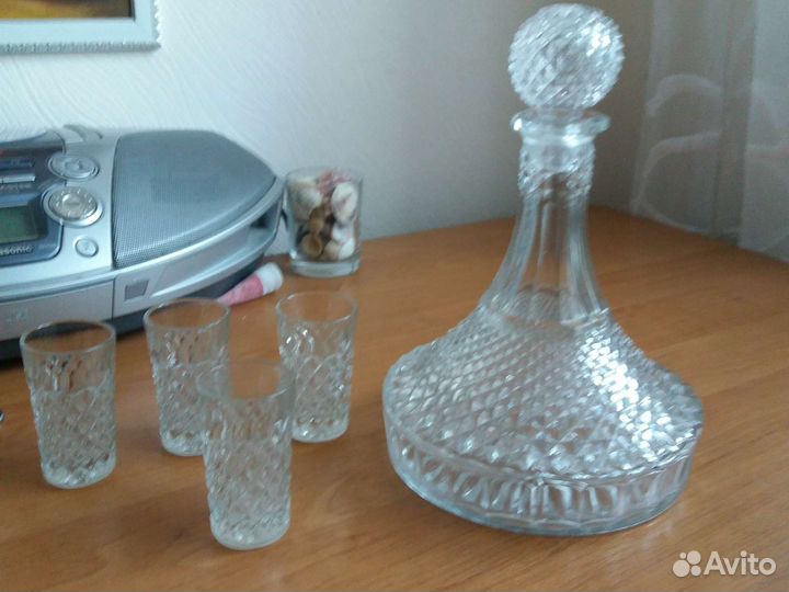 Штоф хрустальный богемия