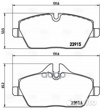 Колодки торм. для а/м BMW 1 (E81/87) (04) /Mini