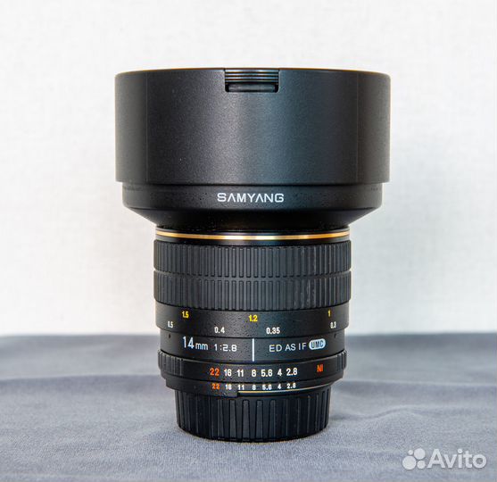Объектив Samyang MF 14mm f/2.8 ED AS IF UMC NikonF