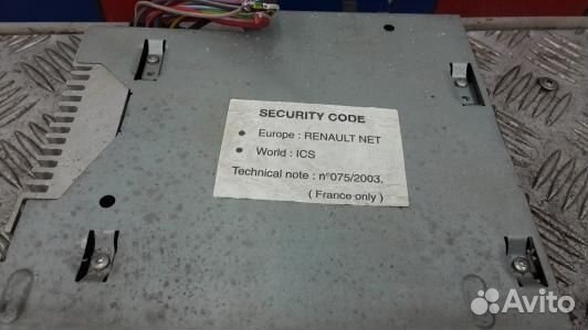 Магнитола renault kangoo 1 (1BL11I401)