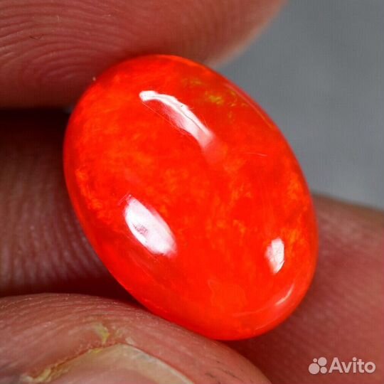 Опал натуральный 3,32Ct 14X10мм VVS Огненный