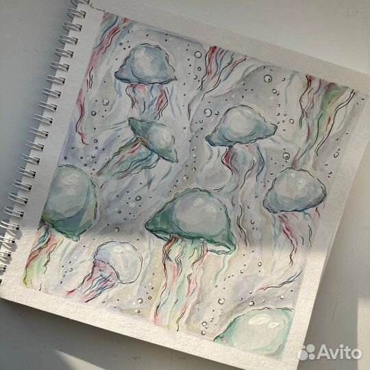 Картина «Медузы» 20х20