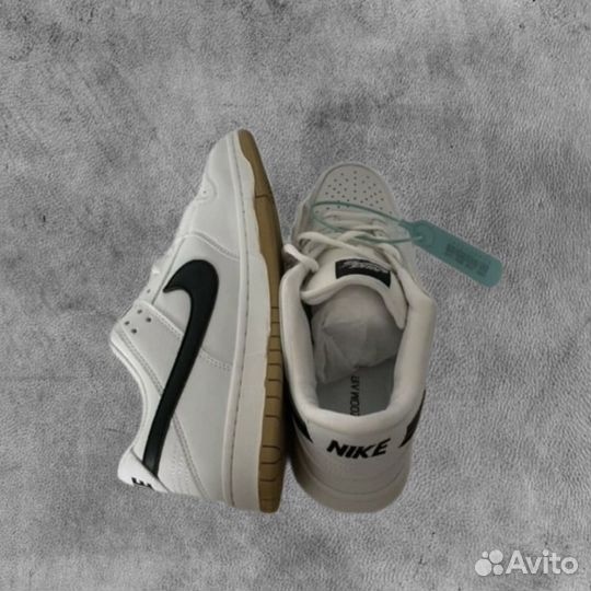 Кроссовки Nike Sb Dunk White gum low pro