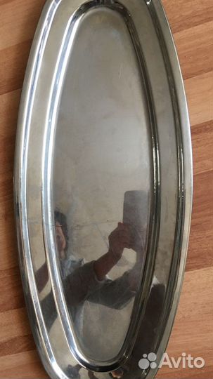 Блюдо для Гуся,Рыбы, Нерж, СССР